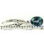 925 Sterling Silver Leverback Earrings, Neptune Garden Topaz, SE001