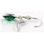 925 Sterling Silver Leverback Earrings, Russian Nanocrystal Emerald, SE101