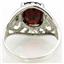 Sterling Silver Ladies Ring, Mozambique Garnet, SR004