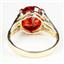 10K, 14K or 18K Gold Ladies Ring, Created Padparadscha Sapphire, R280