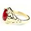 10K, 14K or 18K Gold Ladies Ring, Created Ruby, R004