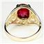 10K, 14K or 18K Gold Ladies Ring, Created Ruby, R004