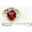 10K, 14K or 18K Gold Ladies Ring, Created Ruby, R004