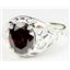 Sterling Silver Ladies Ring, Garnet CZ, SR004