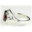 Sterling Silver Ladies Ring, Garnet CZ, SR004