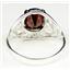 Sterling Silver Ladies Ring, Garnet CZ, SR004