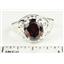 Sterling Silver Ladies Ring, Garnet CZ, SR004