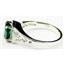 Sterling Silver Ladies Ring, Russian Nanocrystal Emerald, SR005