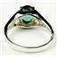 Sterling Silver Ladies Ring, Russian Nanocrystal Emerald, SR005