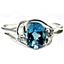 SR176, Swiss Blue Topaz, 925 Sterling Silver Ring