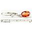 925 Sterling Silver Leverback Earrings, Created Padparadscha Sapphire, SE001