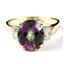 10K, 14K or 18K Gold Ladies Ring, Mystic Fire Topaz, R123