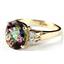 10K, 14K or 18K Gold Ladies Ring, Mystic Fire Topaz, R123