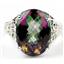 Sterling Silver Ladies Ring, Mystic Fire Topaz, SR049