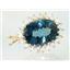 P270, London Blue Topaz 14K Gold Pendant