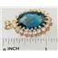 P270, London Blue Topaz 14K Gold Pendant