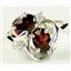 Sterling Silver Ladies Ring, Mozambique Garnet, SR016