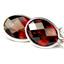 925 Sterling Silver Leverback Earrings, Mozambique Garnet, SE001