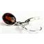 925 Sterling Silver Leverback Earrings, Mozambique Garnet, SE001