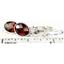 925 Sterling Silver Leverback Earrings, Mozambique Garnet, SE001