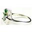 Sterling Silver Ladies Ring, Russian Nanocrystal Emerald, SR016