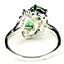 Sterling Silver Ladies Ring, Russian Nanocrystal Emerald, SR016