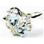 Sterling Silver Ladies Ring, Aquamarine, SR016