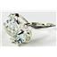 Sterling Silver Ladies Ring, Aquamarine, SR016