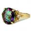 10K, 14K or 18K Gold Ladies Ring, Mystic Fire Topaz, R136
