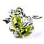 Sterling Silver Ladies Ring, Peridot, SR016