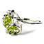 Sterling Silver Ladies Ring, Peridot, SR016