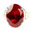 Sterling Silver Ladies Ring, Created Ruby, SR049