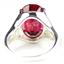 Sterling Silver Ladies Ring, Created Ruby, SR049