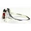 Sterling Silver Ladies Ring, Garnet CZ, SR021