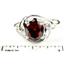 Sterling Silver Ladies Ring, Garnet CZ, SR021