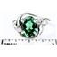 Sterling Silver Ladies Ring, Russian Nanocrystal Emerald, SR021