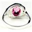 Sterling Silver Ladies Ring, Pure Pink Topaz, SR021