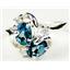 Sterling Silver Ladies Ring, London Blue Topaz, SR016