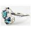Sterling Silver Ladies Ring, London Blue Topaz, SR016