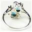Sterling Silver Ladies Ring, London Blue Topaz, SR016