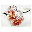 Sterling Silver Ladies Ring, Created Padparadscha Sapphire, SR016