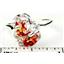 Sterling Silver Ladies Ring, Created Padparadscha Sapphire, SR016