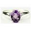 SR058, Amethyst, 925 Sterling Silver Ring