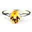 SR058, Citrine, 925 Sterling Silver Ring