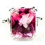 SR188, Pure Pink Topaz, 925 Sterling Silver Ring
