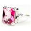 SR188, Pure Pink Topaz, 925 Sterling Silver Ring