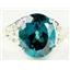 SR057, Paraiba Topaz 925 Sterling Silver Ring