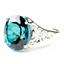 SR057, Paraiba Topaz 925 Sterling Silver Ring