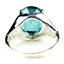 SR057, Paraiba Topaz 925 Sterling Silver Ring