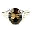 SR057, Smoky Quartz, 925 Sterling Silver ring